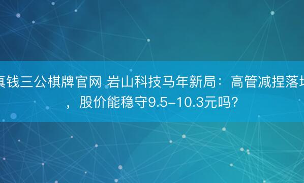 真钱三公棋牌官网 岩山科技马年新局：高管减捏落地，股价能稳守9.5-10.3元吗？