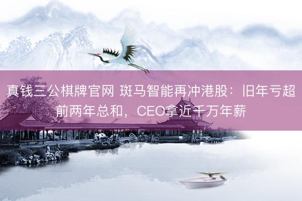 真钱三公棋牌官网 斑马智能再冲港股：旧年亏超前两年总和，CEO拿近千万年薪